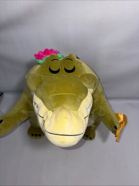 Disney Parks Louis Crocodile Tiana's Bayou Adventure 24" Cuddleez Plush